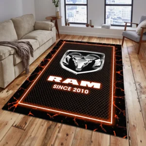 Ram Truck Rug, Gift For Ram Truck Lovers, Gift For Him, Husband, Boyfriend CAR15003142528 - Orange