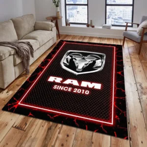 Ram Truck Rug, Gift For Ram Truck Lovers, Gift For Him, Husband, Boyfriend CAR15003142528 - Red