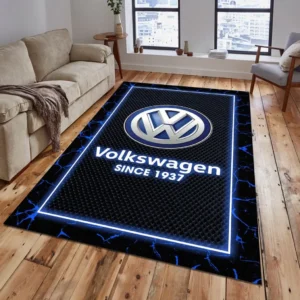 Volkswagen Rug, Gift For Volkswagen Lovers, Gift For Him, Husband, Boyfriend CAR15003142534 - Blue