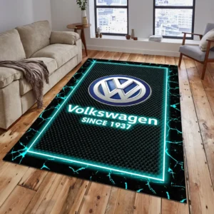 Volkswagen Rug, Gift For Volkswagen Lovers, Gift For Him, Husband, Boyfriend CAR15003142534 - Cyan