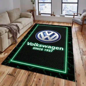 Volkswagen Rug, Gift For Volkswagen Lovers, Gift For Him, Husband, Boyfriend CAR15003142534 - Green