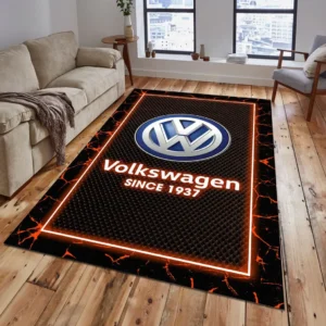 Volkswagen Rug, Gift For Volkswagen Lovers, Gift For Him, Husband, Boyfriend CAR15003142534 - Orange