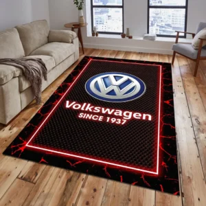 Volkswagen Rug, Gift For Volkswagen Lovers, Gift For Him, Husband, Boyfriend CAR15003142534 - Red