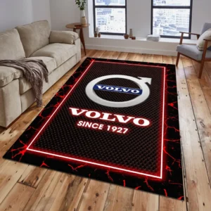 Volvo Rug, Gift For Volvo Lovers, Gift For Him, Husband, Boyfriend CAR15003142535 - Red