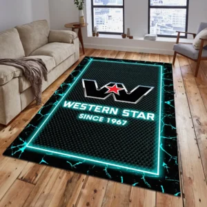 Western Star Rug, Gift For Western Star Lovers, Gift For Him, Husband, Boyfriend CAR15003142536 - Cyan