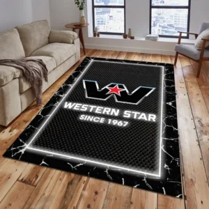 Western Star Rug, Gift For Western Star Lovers, Gift For Him, Husband, Boyfriend CAR15003142536 - Grey