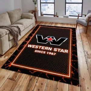 Western Star Rug, Gift For Western Star Lovers, Gift For Him, Husband, Boyfriend CAR15003142536 - Orange