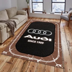 Audi Rug, Gift For Audi Lovers, Gift For Him, Husband, Boyfriend CAR15203142502 - Brown