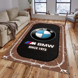 BMW M Car Rug, Gift For BMW M Car Lovers, Gift For Him, Husband, Boyfriend CAR15203142505 - Brown