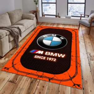 BMW M Car Rug, Gift For BMW M Car Lovers, Gift For Him, Husband, Boyfriend CAR15203142505 - Orange