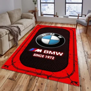 BMW M Car Rug, Gift For BMW M Car Lovers, Gift For Him, Husband, Boyfriend CAR15203142505 - Red