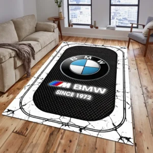 BMW M Car Rug, Gift For BMW M Car Lovers, Gift For Him, Husband, Boyfriend CAR15203142505 - White