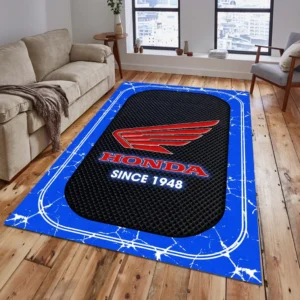 Honda Motorcycle Rug, Gift For Honda Motorcycle Lovers, Gift For Him, Husband, Boyfriend CAR15203142531 - Blue