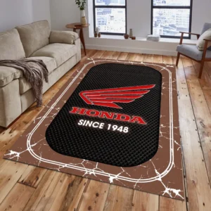 Honda Motorcycle Rug, Gift For Honda Motorcycle Lovers, Gift For Him, Husband, Boyfriend CAR15203142531 - Brown