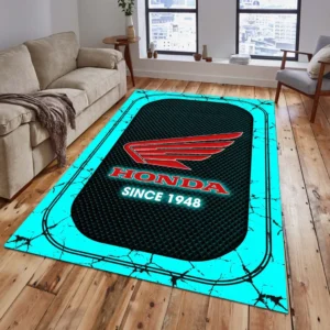 Honda Motorcycle Rug, Gift For Honda Motorcycle Lovers, Gift For Him, Husband, Boyfriend CAR15203142531 - Cyan