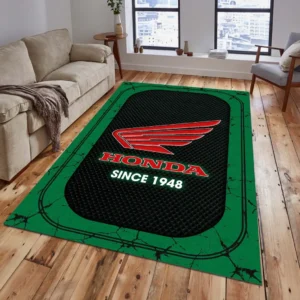 Honda Motorcycle Rug, Gift For Honda Motorcycle Lovers, Gift For Him, Husband, Boyfriend CAR15203142531 - Green