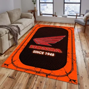Honda Motorcycle Rug, Gift For Honda Motorcycle Lovers, Gift For Him, Husband, Boyfriend CAR15203142531 - Orange