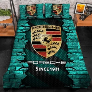 Porsche Bedding Set, Gift For Porsche Lovers CAR156031325345 - Cyan