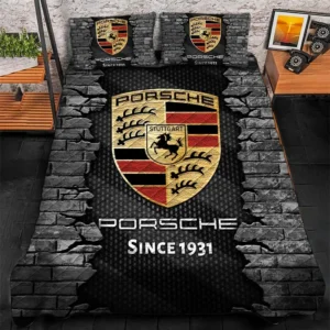 Porsche Bedding Set, Gift For Porsche Lovers CAR156031325345 - Gray