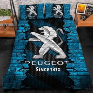 Peugeot Bedding Set, Gift For Peugeot Lovers CAR156031325351 - Blue