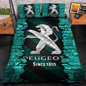 Peugeot Bedding Set, Gift For Peugeot Lovers CAR156031325351 - Cyan