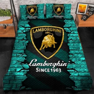 Lamborghini Bedding Set, Gift For Lamborghini Lovers CAR156031325357 - Cyan