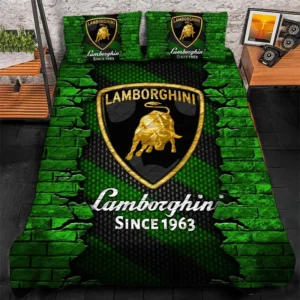 Lamborghini Bedding Set, Gift For Lamborghini Lovers CAR156031325357 - Green