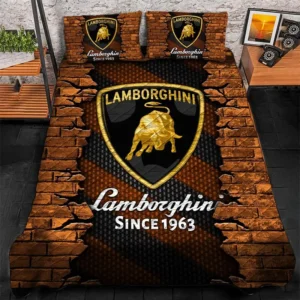 Lamborghini Bedding Set, Gift For Lamborghini Lovers CAR156031325357 - Orange