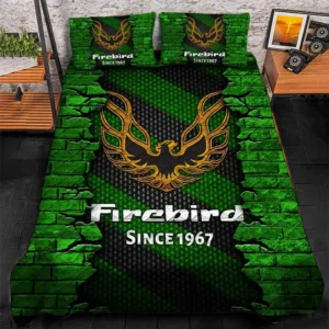 Firebird Pontiac Bedding Set, Gift For Firebird Pontiac Lovers CAR156031325373 - Green