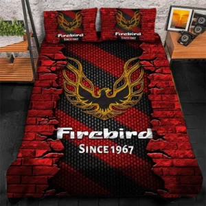 Firebird Pontiac Bedding Set, Gift For Firebird Pontiac Lovers CAR156031325373 - Red