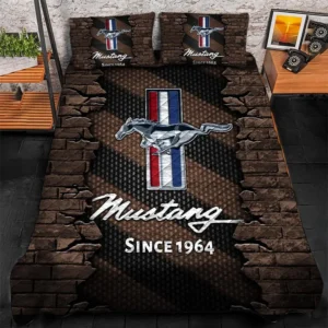 Ford Mustang Bedding Set, Gift For Ford Mustang Lovers CAR156031325376 - Brown
