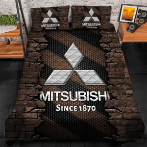 Mitsubishi Bedding Set, Gift For Mitsubishi Lovers CAR156031325377 - Brown