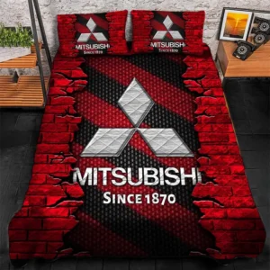 Mitsubishi Bedding Set, Gift For Mitsubishi Lovers CAR156031325377 - Red