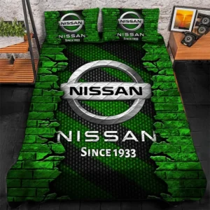 Nissan Bedding Set, Gift For Nissan Lovers CAR156031325381 - Green