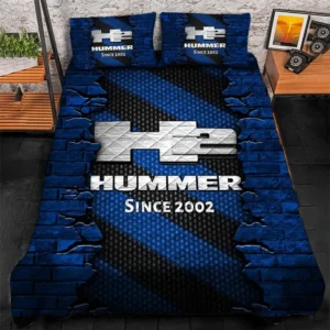 Hummer H2 Bedding Set, Gift For Hummer H2 Lovers CAR156031325386 - Blue