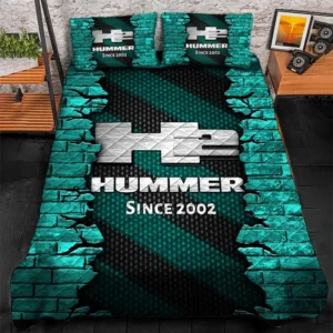 Hummer H2 Bedding Set, Gift For Hummer H2 Lovers CAR156031325386 - Cyan