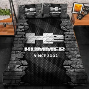 Hummer H2 Bedding Set, Gift For Hummer H2 Lovers CAR156031325386 - Gray