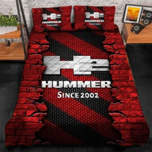 Hummer H2 Bedding Set, Gift For Hummer H2 Lovers CAR156031325386 - Red