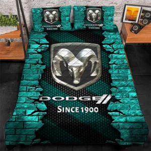Dodge Bedding Set, Gift For Dodge Lovers CAR156031325388 - Cyan