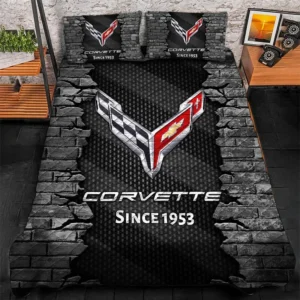 Chevrolet Corvette Bedding Set, Gift For Chevrolet Corvette Lovers CAR156031325390 - Gray