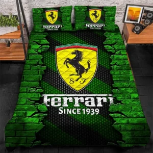 Ferrari Bedding Set, Gift For Ferrari Lovers CAR156031325395 - Green