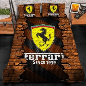 Ferrari Bedding Set, Gift For Ferrari Lovers CAR156031325395 - Orange