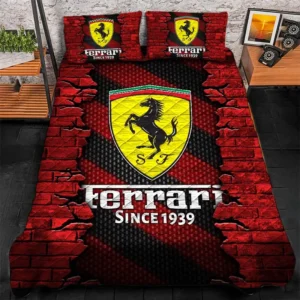 Ferrari Bedding Set, Gift For Ferrari Lovers CAR156031325395 - Red