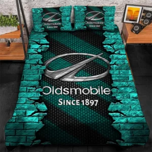 Oldsmobile Bedding Set, Gift For Oldsmobile Lovers CAR156031325396 - Cyan