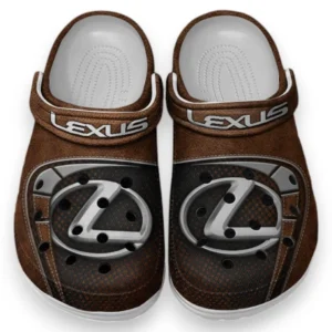 Lexus Crocs Sandals For Men Women, Gift For Lexus Fan CAR177031425576 - Brown