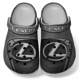 Lexus Crocs Sandals For Men Women, Gift For Lexus Fan CAR177031425576 - Gray
