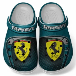 Ferrari Crocs Sandals For Men Women, Gift For Ferrari Fan CAR177031425577 - Cyan