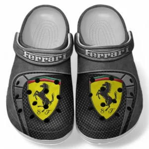 Ferrari Crocs Sandals For Men Women, Gift For Ferrari Fan CAR177031425577 - Gray