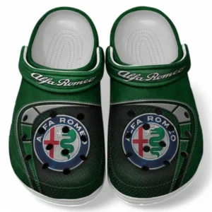 Alfa Romeo Crocs Sandals For Men Women, Gift For Alfa Romeo Fan CAR177031425586 - Green