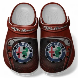 Alfa Romeo Crocs Sandals For Men Women, Gift For Alfa Romeo Fan CAR177031425586 - Red